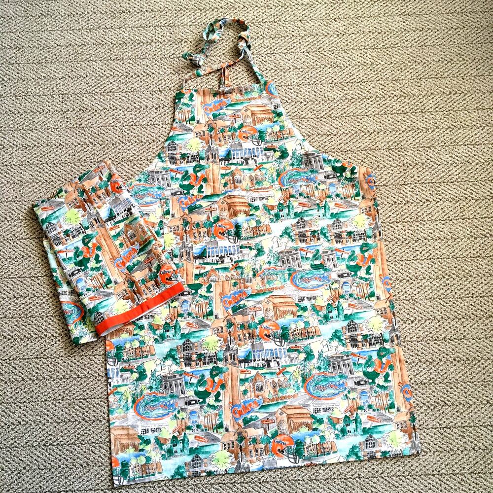 Pomegranate Inc. Florida Gators Grilling Apron and Tea Towel